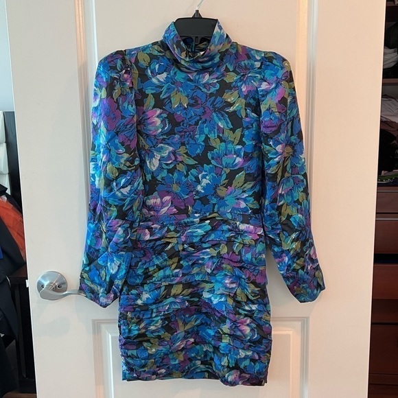 RONNY KOBO Annika Floral High Neck Mini Dress - Picture 7 of 16